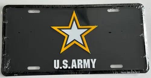 License Plate: US ARMY Sign-DiecastModeler.com