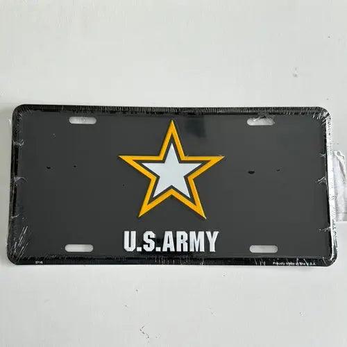 License Plate: US ARMY Sign-DiecastModeler.com