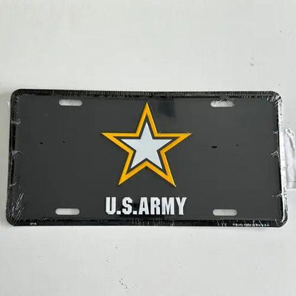 License Plate: US ARMY Sign-DiecastModeler.com
