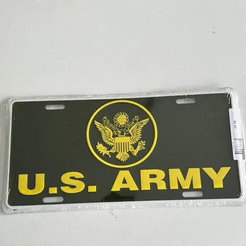 License Plate: US ARMY Sign-DiecastModeler.com