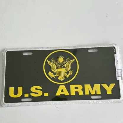 License Plate: US ARMY Sign-DiecastModeler.com
