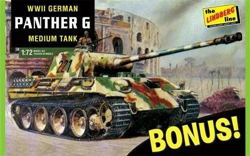 Lindberg German Panther G Bonus Pack 1:72 Scale Model Kit-DiecastModeler.com