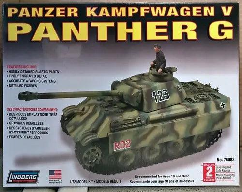 Lindberg German Panther G Tank 1:72 Scale Model Kit-DiecastModeler.com