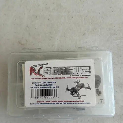 Lumenier QAV250 Multicopter Stainless Screw Kit-lum003-DiecastModeler.com