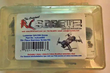 Lumenier QAV250 Multicopter Stainless Screw Kit-lum003-DiecastModeler.com