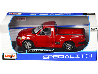 Ford SVT F-150 Lightning Pickup Truck Red 1/21 Diecast Model Car by Maisto