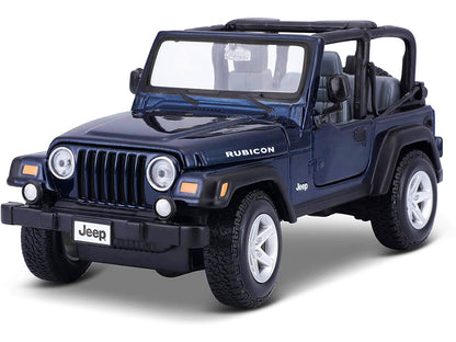 Jeep Wrangler Rubicon Dark Blue 1/27 Diecast Model Car by Maisto