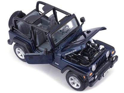 Jeep Wrangler Rubicon Dark Blue 1/27 Diecast Model Car by Maisto