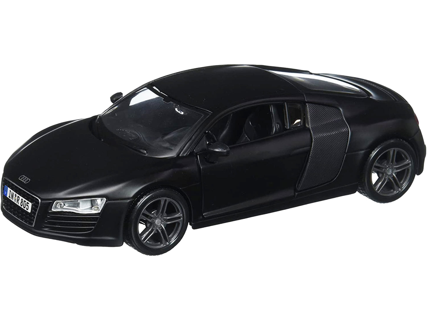 Audi R8 Matt Black "Special Edition" Series 1/24 Diecast Model Car by Maisto-DiecastModeler.com