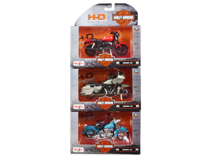 Harley-Davidson Motorcycles 6 piece Set Series 40 1/18 Diecast Models by Maisto