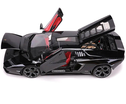 Lamborghini Countach LPI 800-4 Black with Red Interior "Special Edition" 1/18 Diecast Model Car by Maisto-DiecastModeler.com