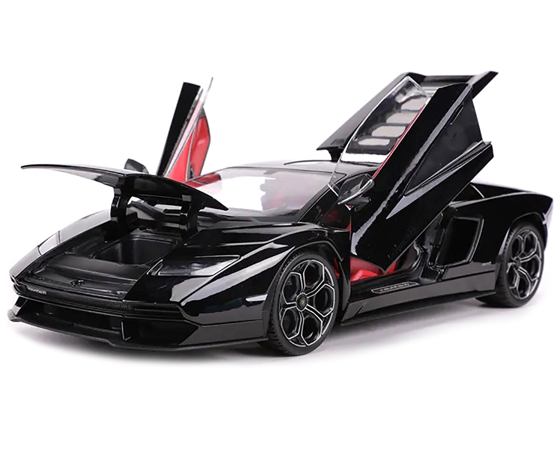 Lamborghini Countach LPI 800-4 Black with Red Interior "Special Edition" 1/18 Diecast Model Car by Maisto-DiecastModeler.com