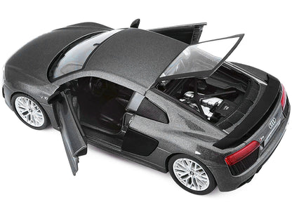 Audi R8 V10 Plus Gray Metallic "Special Edition" 1/24 Diecast Model Car by Maisto-DiecastModeler.com