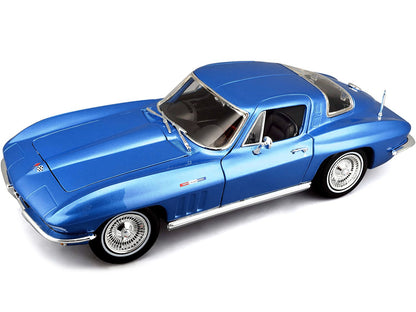 1965 Chevrolet Corvette Blue Metallic 1/18 Diecast Model Car by Maisto