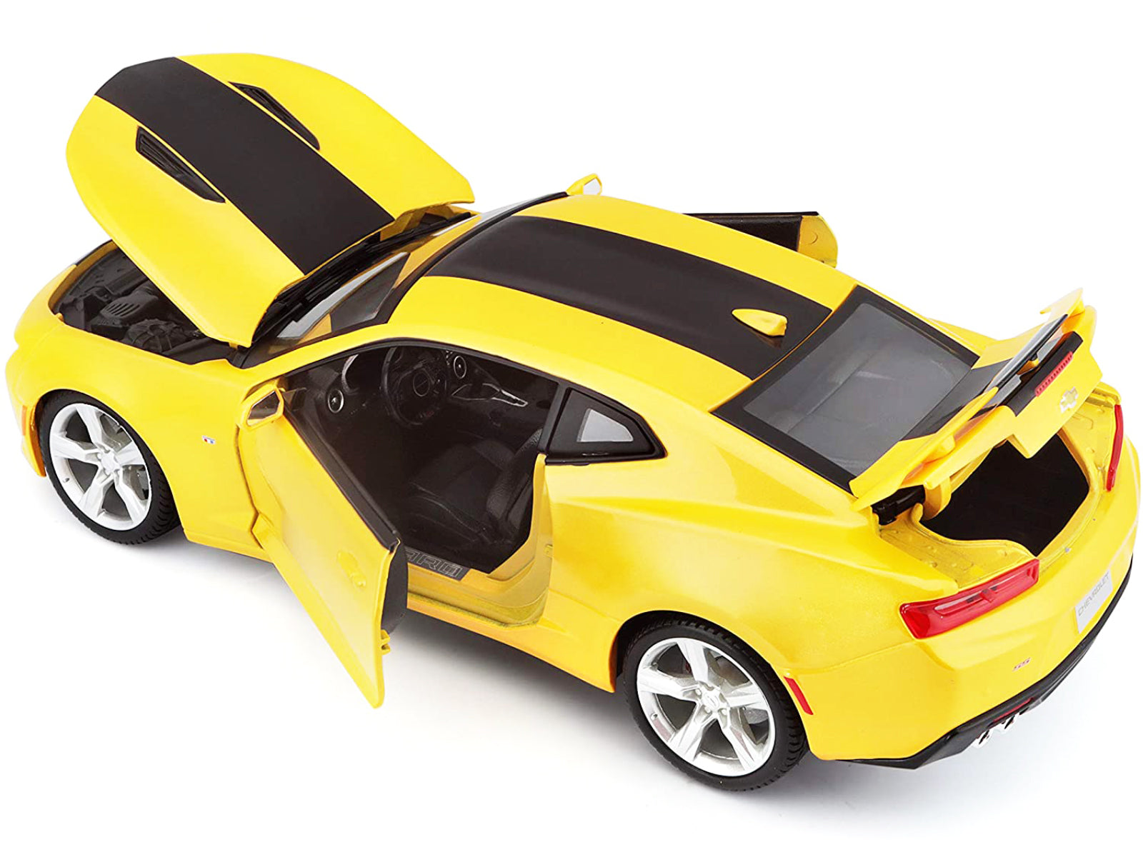2016 Chevrolet Camaro SS Yellow 1/18 Diecast Model Car by Maisto-DiecastModeler.com