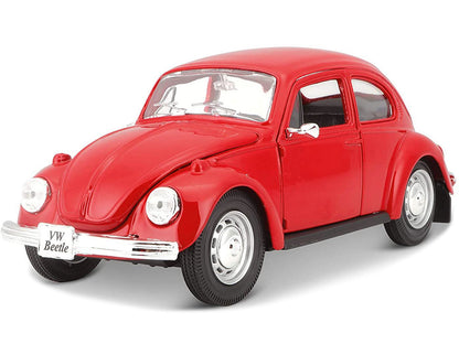 1973 Volkswagen Beetle Red 1/24 Diecast Model Car by Maisto