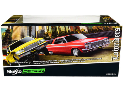 1986 Chevrolet Monte Carlo SS Lowrider Candy Blue with Graphics "Lowriders" Series 1/24 Diecast Model Car by Maisto