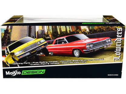 1965 Chevrolet El Camino Lowrider Gold Metallic with Graphics "Lowriders" Series 1/25 Diecast Model Car by Maisto