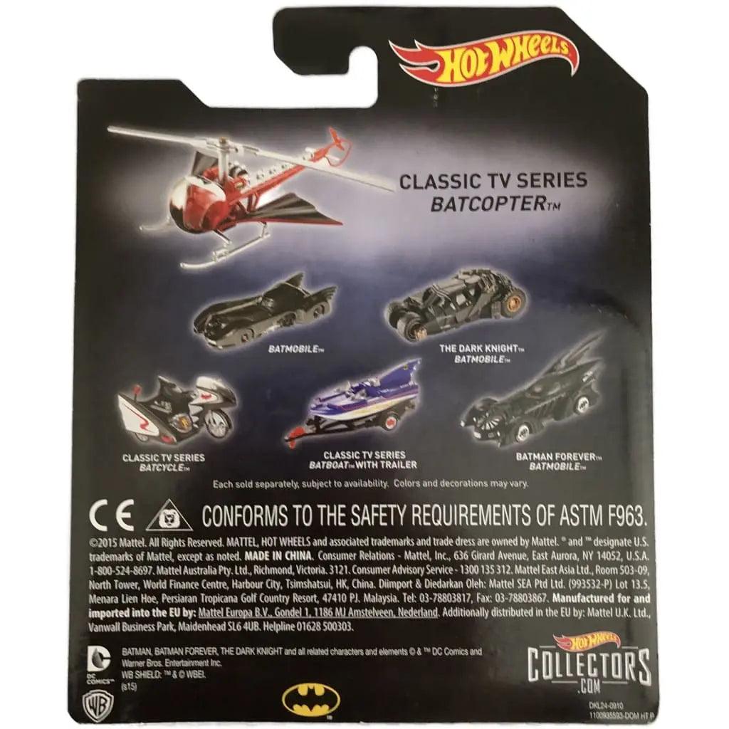 Mattel Hot Wheels - Batman Premium 1:50 scale diecast model. TV Series Batcopter-DiecastModeler.com
