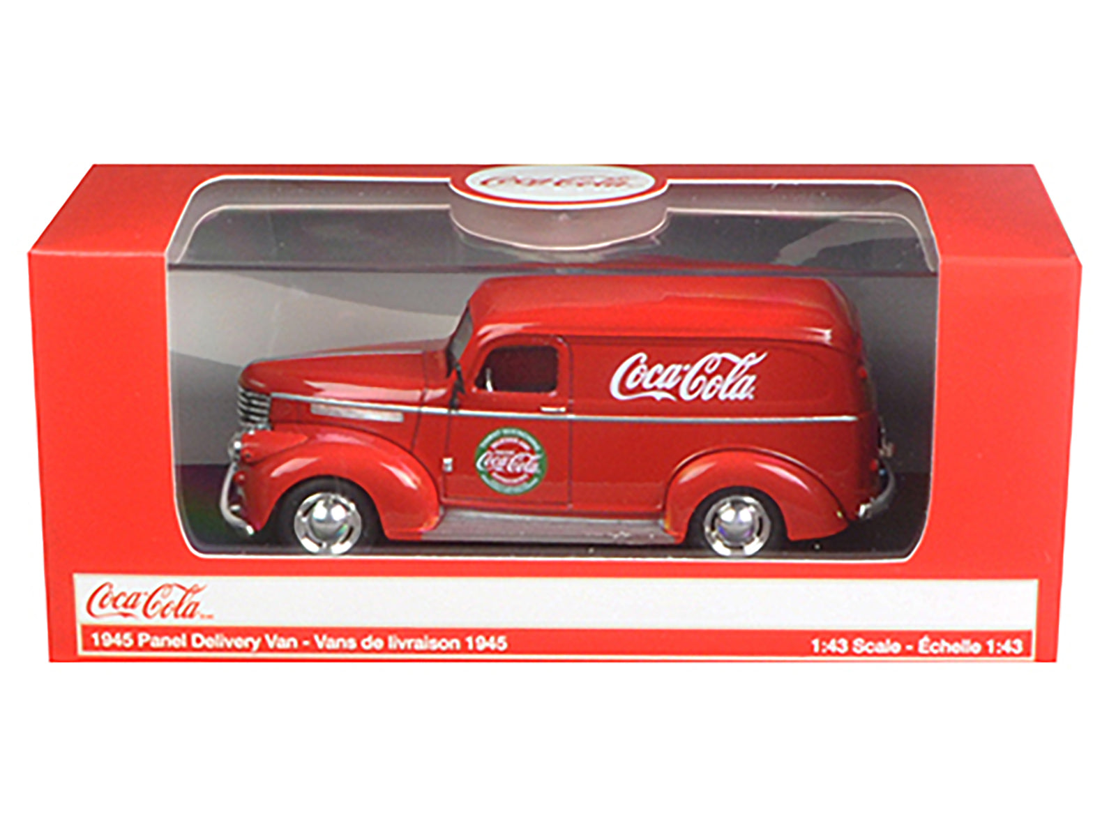 1945 Panel Delivery Van "Coca-Cola" Red 1/43 Diecast Model Car by Motorcity Classics-DiecastModeler.com