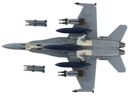 McDonnell Douglas F/A-18C Hornet Aircraft "NE400 VFA-34 Blue Blasters" (2015) United States Navy "Air Power Series" 1/72 Diecast Model by Hobby Master-DiecastModeler.com