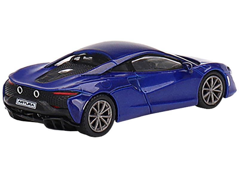 McLaren Artura Volcano Blue Metallic Limited Edition to 3000 pieces Worldwide 1/64 Diecast Model Car by Mini GT-DiecastModeler.com