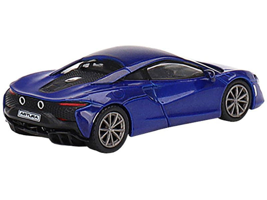 McLaren Artura Volcano Blue Metallic Limited Edition to 3000 pieces Worldwide 1/64 Diecast Model Car by Mini GT-DiecastModeler.com