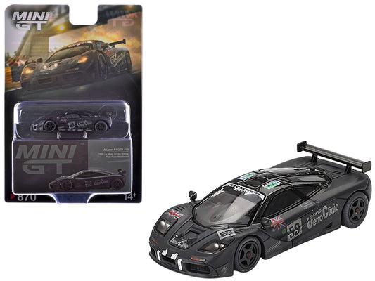 McLaren F1 GTR #59 Yannick Dalmas - JJ Lehto - Masanori Sekiya (Post-Race Weathered) Winner "24 Hours of Le Mans" (1995) Limited Edition 1/64 Diecast Model Car by Mini GT-DiecastModeler.com
