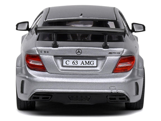 Mercedes-Benz C63 AMG Black Series Matt Gray Metallic 1/43 Diecast Model Car by Solido-DiecastModeler.com