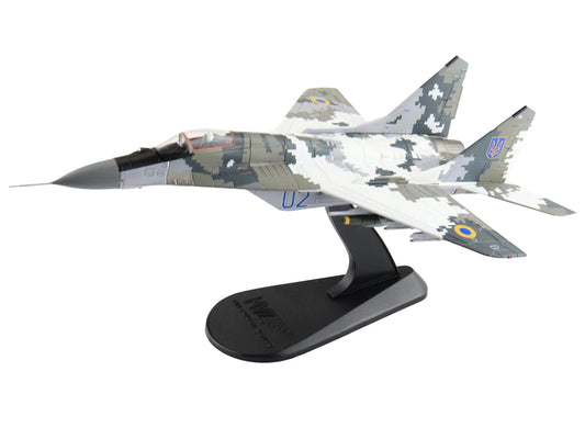 Mikoyan MiG-29 Fulcrum-C Fighter Aircraft "Blue #02" (2022) Ukrainian Air Force "Air Power Series" 1/72 Diecast Model by Hobby Master-DiecastModeler.com