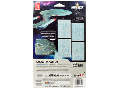 "Star Trek: The Next Generation" U.S.S. Enterprise NCC-1701-D Aztec Decal Set 1/1400 Scale by AMT