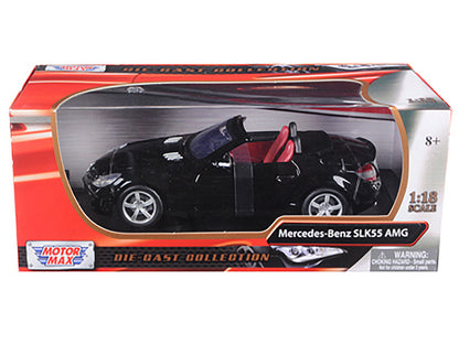 2005 Mercedes SLK55 AMG Black 1/18 Diecast Model Car by Motormax