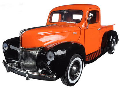 1940 Ford Pickup Truck Orange "Timeless Classics" 1/18 Diecast Model Car by Motormax