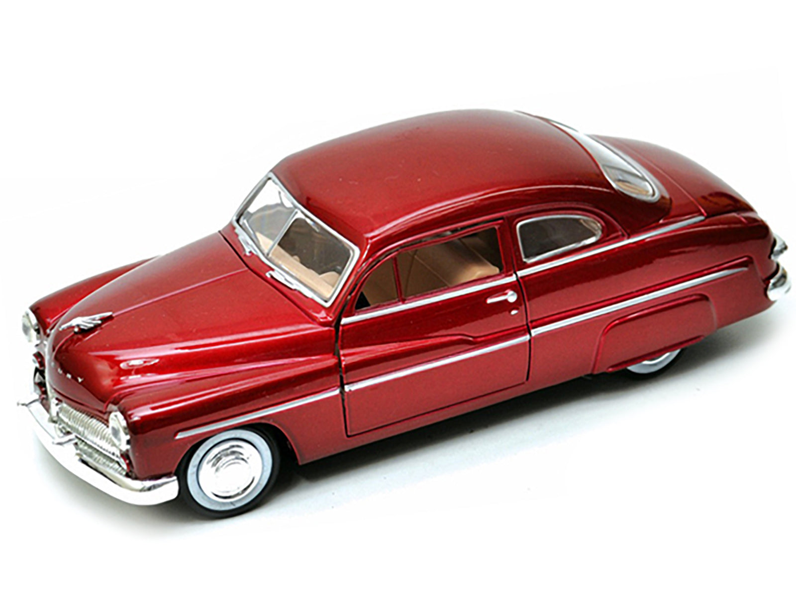1949 Mercury Red 1/24 Diecast Model Car by Motormax-DiecastModeler.com