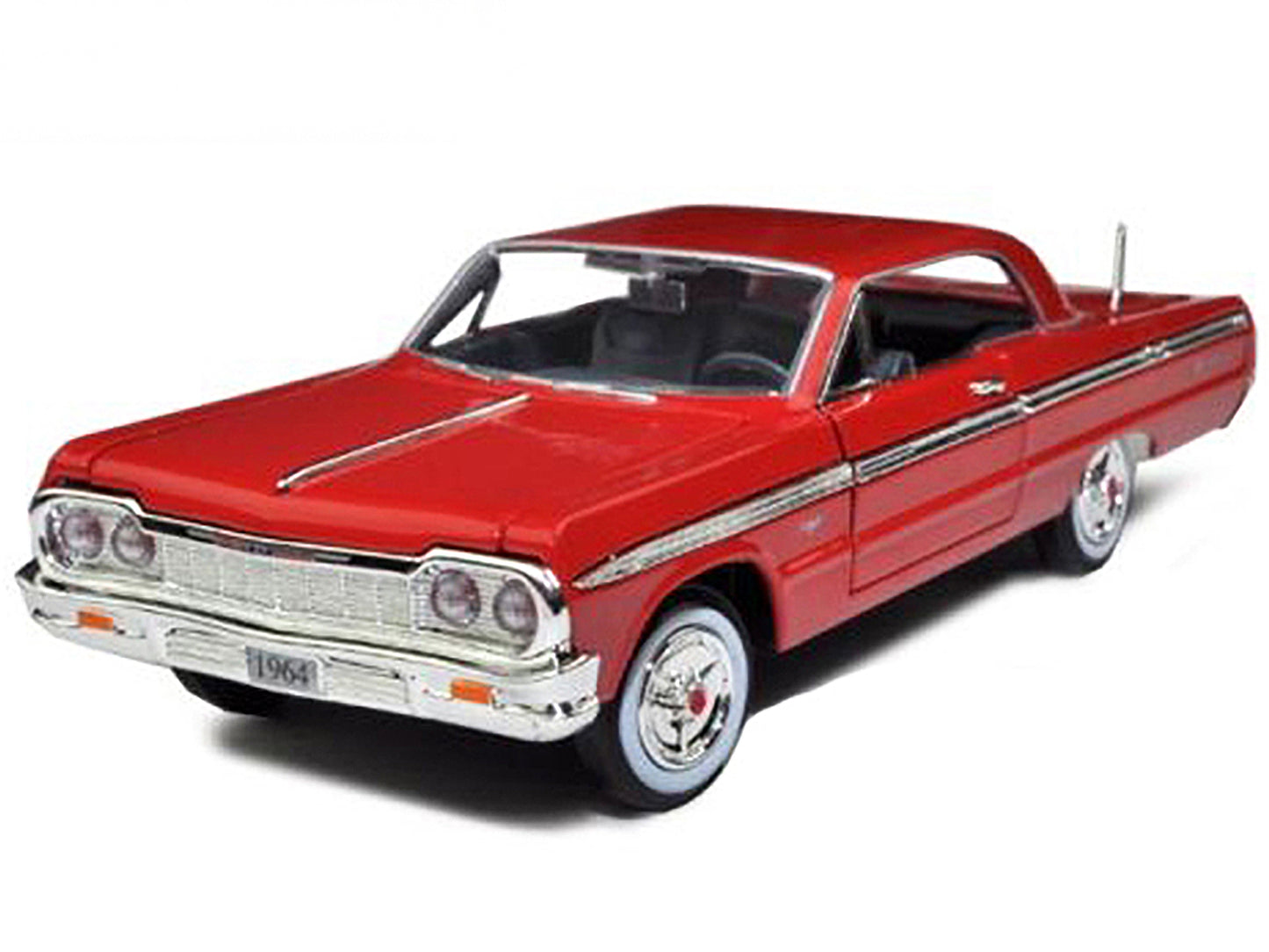 1964 Chevrolet Impala Red 1/24 Diecast Model Car by Motormax