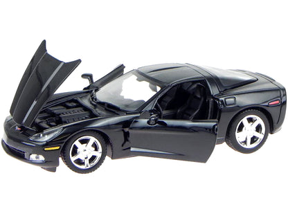 2005 Chevrolet Corvette C6 Coupe Black 1/24 Diecast Model Car by Motormax