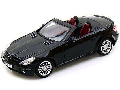 Mercedes Benz SLK55 AMG Convertible Black 1/24 Diecast Model Car by Motormax