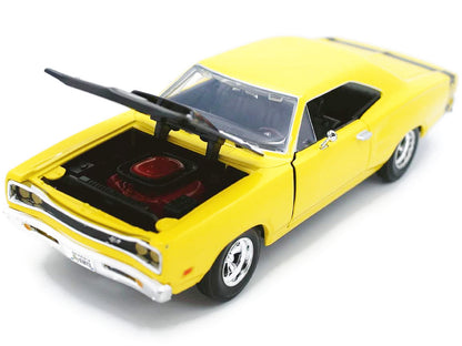1969 Dodge Coronet Super Bee Yellow 1/24 Diecast Car Model by Motormax