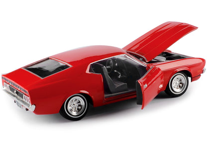 1971 Ford Mustang Sportsroof Red 1/24 Diecast Model Car by Motormax-DiecastModeler.com