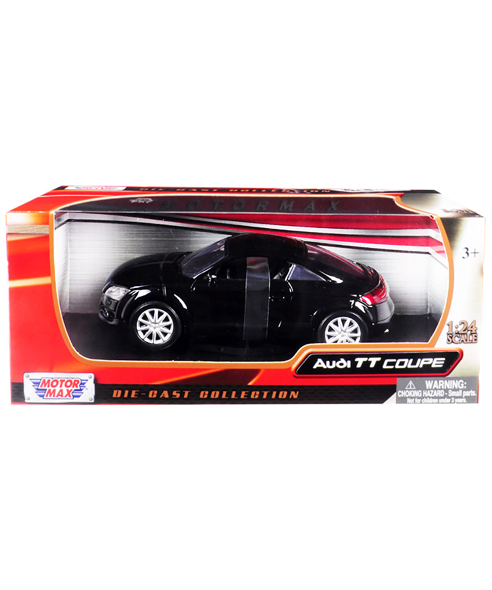 Audi TT Coupe Black 1/24 Diecast Model Car by Motormax-DiecastModeler.com