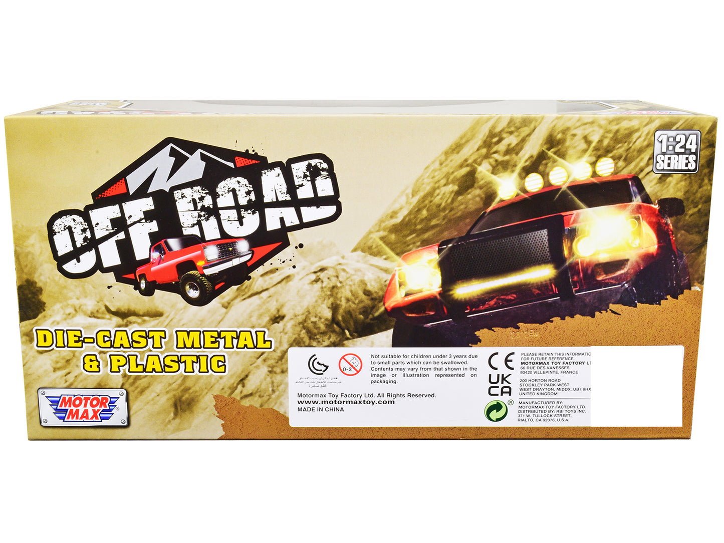 2017 Ford F-150 Raptor Off-Road Pickup Truck Cream 1/27 Diecast Model Car by Motormax