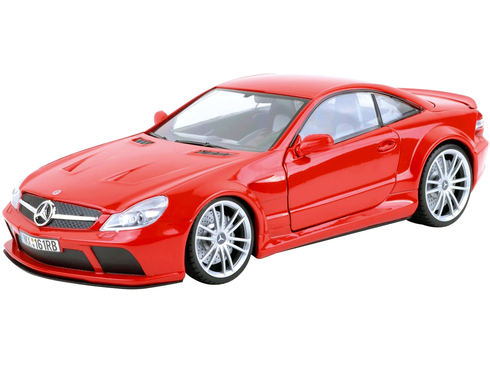 Mercedes SL65 AMG Black Series (R230) Red 1/18 Diecast Model Car by Motormax-DiecastModeler.com