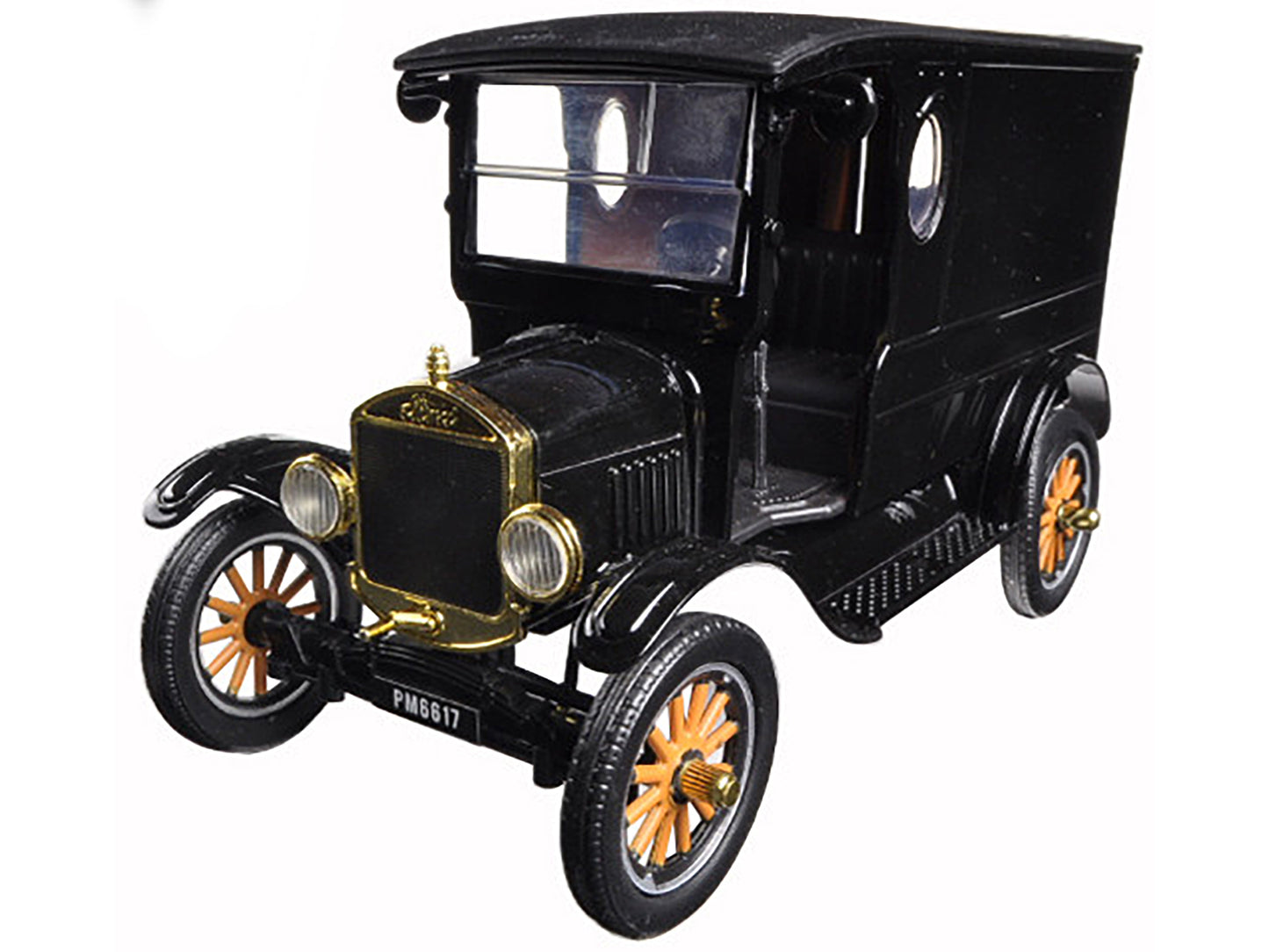 1925 Ford Model T Paddy Wagon Black 1/24 Diecast Model Car by Motormax