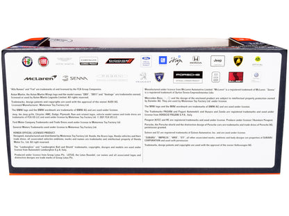 2020 Chevrolet Corvette C8 Stingray Blue with Silver Racing Stripes "Timeless Legends" 1/24 Diecast Model Car by Motormax-DiecastModeler.com