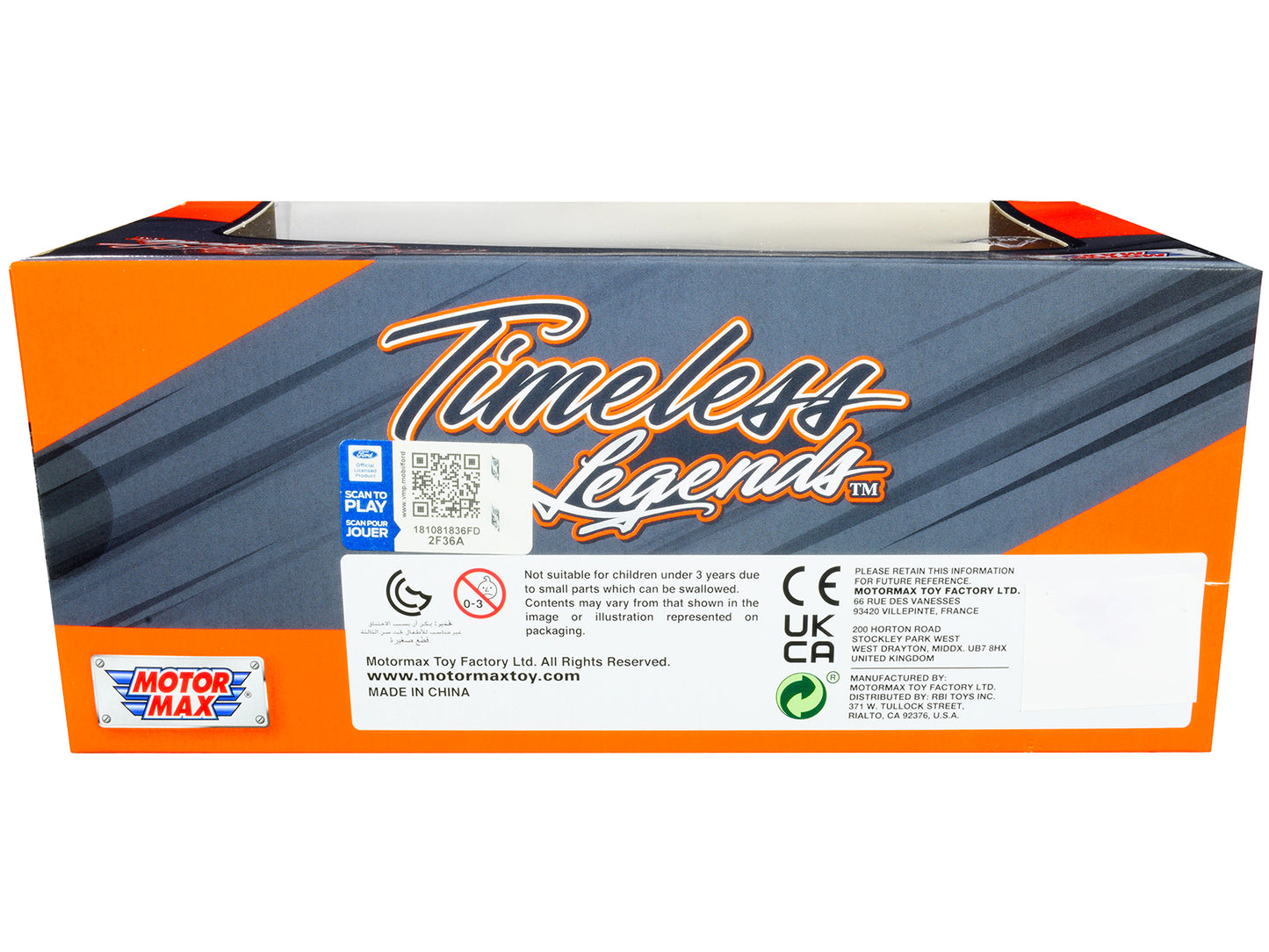 1942-47 Ford "Jailbar" Pickup Truck Blue and Black "Timeless Legends" Series 1/24 Diecast Model Car by Motormax