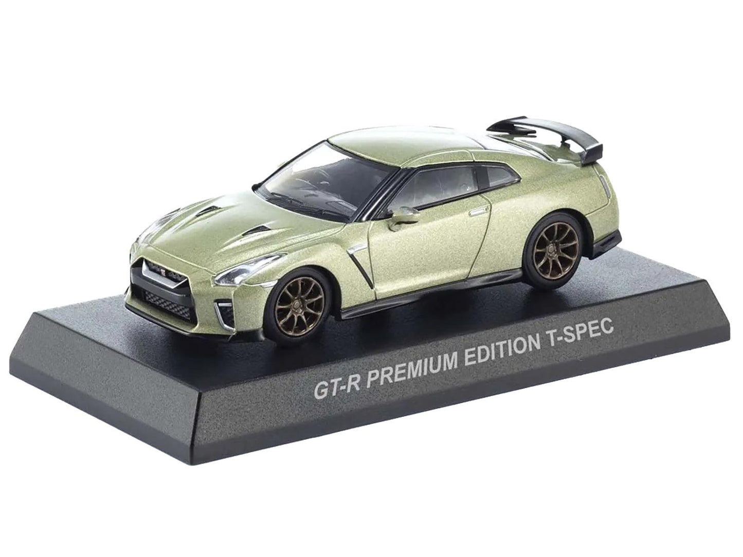 Nissan GT-R Premium Edition T-Spec RHD (Right Hand Drive) Jade Green Metallic with Mini Book No.11 1/64 Diecast Model Car by Kyosho-DiecastModeler.com