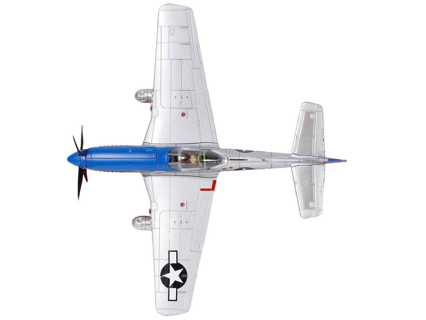 North American Aviation P-51D Mustang Aircraft Fighter "Petie 3rd Lt. Col. John C. Meyer 487th Fighter Squadron 352nd Fighter Group USAAF" (1944) "WW2 Aircrafts Series" 1/72 Diecast Model by Forces of Valor-DiecastModeler.com