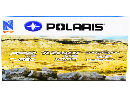 Polaris RZR XP Turbo DOHC Mini ATV Blue and Black Diecast Model by New Ray