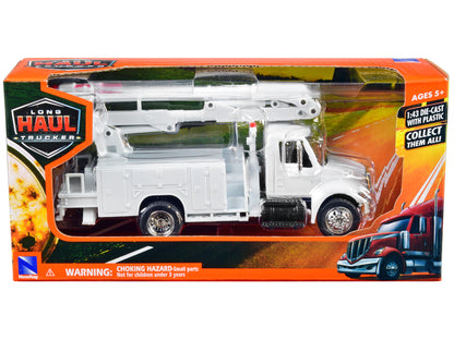 International 4200 Line Maintenance Service Truck White "Long Haul Trucker" Series 1/43 Diecast Model by New Ray-DiecastModeler.com