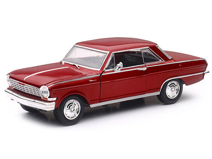 1964 Chevrolet Nova SS Burgundy "Muscle Car Collection" 1/25 Diecast Model Car by New Ray